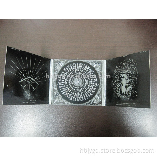 6 Panels CD Digipak Case, 750gsm Cardboad Paper, Reflect Silver, Glossy Lamination ,Clear CD Tray, Shrink Wrapping